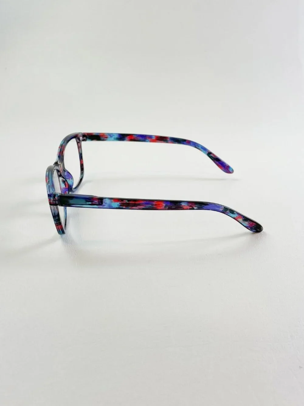 POP Eyewear +2.50 Blue & Red Marble Reading Glasses